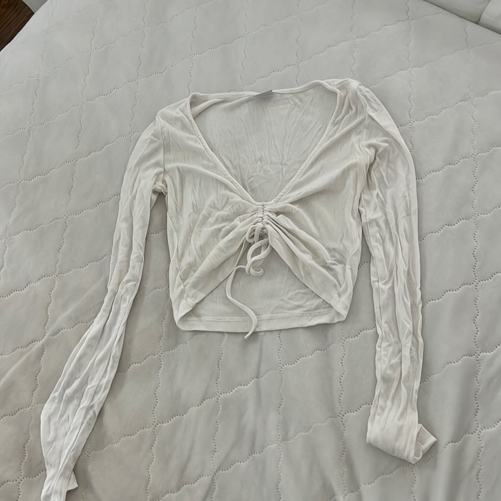 Long sleeve cropped tank